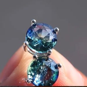 Sterling Silver Tourmaline Earrings, 925 Earrings